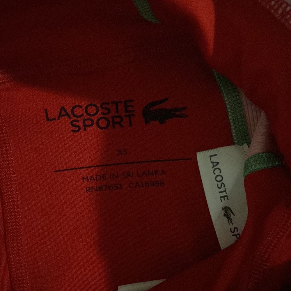 💥HOST PICK💥 NWT LACOSTE SPORT COLOUR-BLOCK SPORT LEGGING RED, PINK, GREEN - Picture 4 of 12